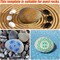 60PCS Mini Mandala Stencils Set – 2x2 Inch Reusable PET Mandala Dotting Templates for Rock Painting, Wood, Fabric, Canvas & DIY Craft Projects